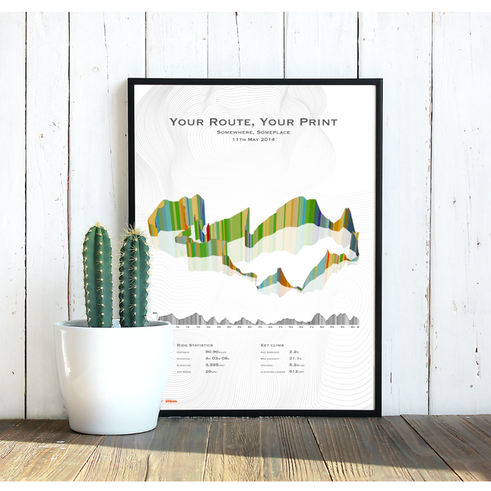 Personalised Cycling Print Your Ride